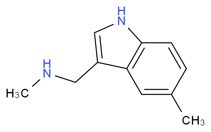 METHYL-(5-METHYL-1H-INDOL-3-YLMETHYL)-AMINE_分子结构_CAS_915922-67-7)