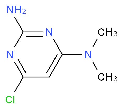 6-chloro-4-N,4-N-dimethylpyrimidine-2,4-diamine_分子结构_CAS_1007-11-0