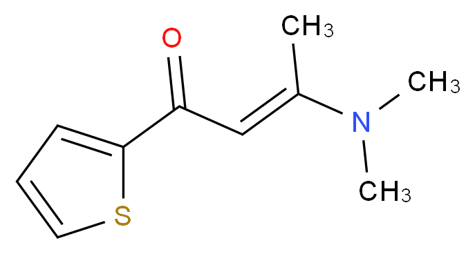 (2E)-3-(dimethylamino)-1-(thiophen-2-yl)but-2-en-1-one_分子结构_CAS_112677-16-4