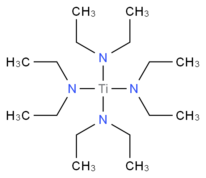 四(二乙基胺基)钛(IV)_分子结构_CAS_4419-47-0)