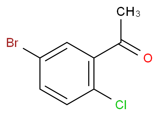 1-(5-bromo-2-chlorophenyl)ethan-1-one_分子结构_CAS_105884-19-3