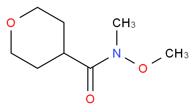 N-methoxy-N-methyl-tetrahydro-2H-pyran-4-carboxamide_分子结构_CAS_156353-01-4)