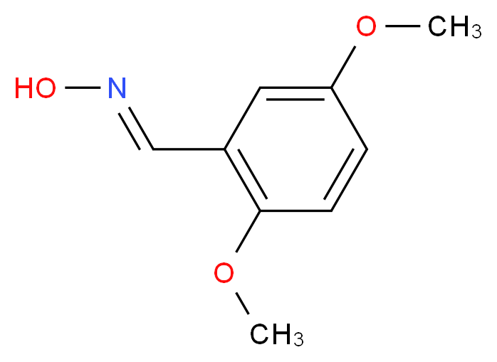 (E)-N-[(2,5-dimethoxyphenyl)methylidene]hydroxylamine_分子结构_CAS_34967-19-6