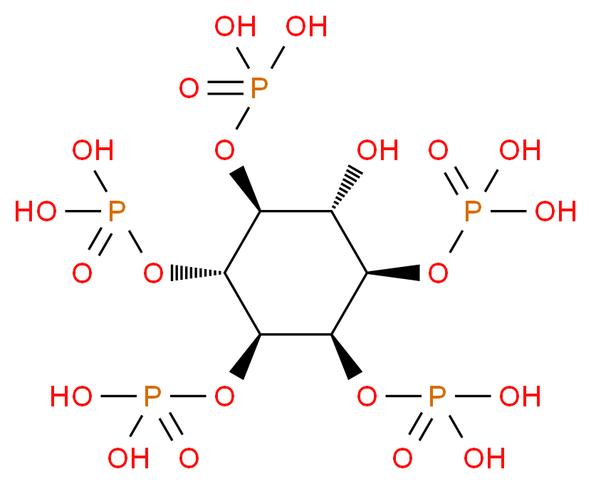 {[(1R,2S,3S,4R,5S,6R)-2-hydroxy-3,4,5,6-tetrakis(phosphonooxy)cyclohexyl]oxy}phosphonic acid_分子结构_CAS_26326-85-2