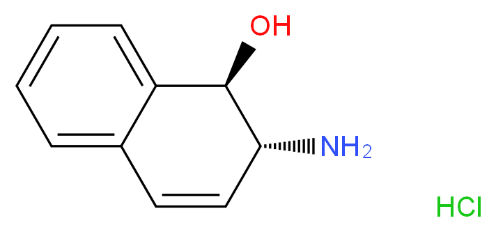 (1R,2R)-2-amino-1,2-dihydronaphthalen-1-ol hydrochloride_分子结构_CAS_904316-35-4
