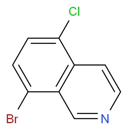 8-bromo-5-chloroisoquinoline_分子结构_CAS_927801-25-0