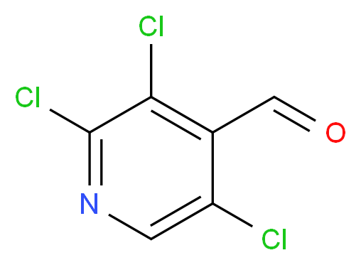 2,3,5-trichloropyridine-4-carbaldehyde_分子结构_CAS_251997-31-6