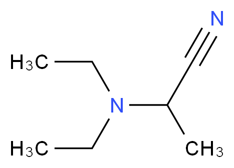 2-(diethylamino)propanenitrile_分子结构_CAS_5351-04-2