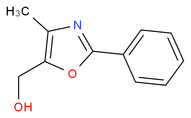 (4-methyl-2-phenyl-1,3-oxazol-5-yl)methanol_分子结构_CAS_248924-06-3