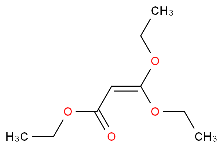 ethyl 3,3-diethoxyprop-2-enoate_分子结构_CAS_32002-24-7