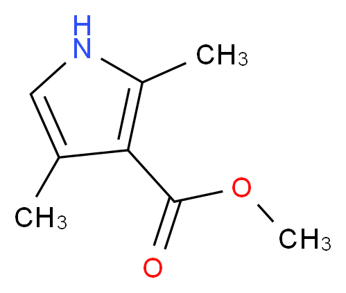 Methyl 2,4-dimethyl-1H-pyrrole-3-carboxylate_分子结构_CAS_52459-90-2)