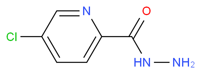 5-Chloro-2-pyridinecarbohydrazide_分子结构_CAS_145835-01-4)