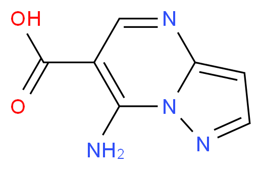7-Aminopyrazolo[1,5-a]pyrimidine-6-carboxylic acid_分子结构_CAS_68262-33-9)