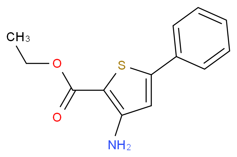 Ethyl 3-amino-5-phenylthiophene-2-carboxylate_分子结构_CAS_88534-50-3)