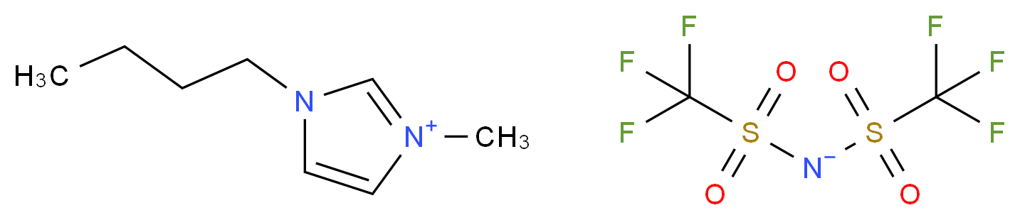 1-丁基-3-甲基咪唑双(三氟甲基磺酰)酰亚胺_分子结构_CAS_174899-83-3)