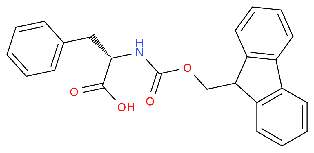 N-Fmoc-L-苯基丙氨酸_分子结构_CAS_35661-40-6)