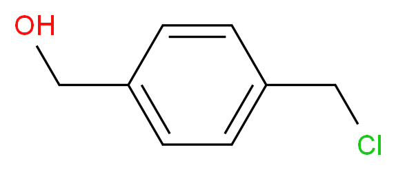 [4-(chloromethyl)phenyl]methanol_分子结构_CAS_)