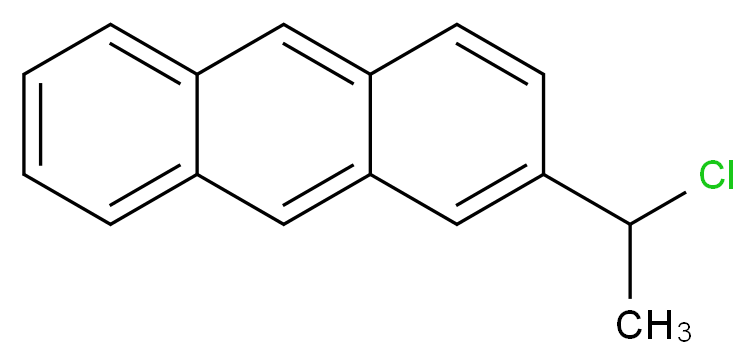 2-(1-chloroethyl)anthracene_分子结构_CAS_57323-33-8