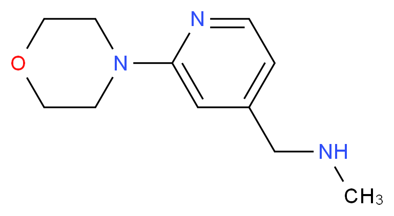 N-methyl-N-[(2-morpholin-4-ylpyridin-4-yl)methyl]amine_分子结构_CAS_869901-11-1)