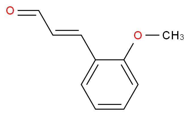 2-甲氧基肉桂醛，主要为反式_分子结构_CAS_1504-74-1)