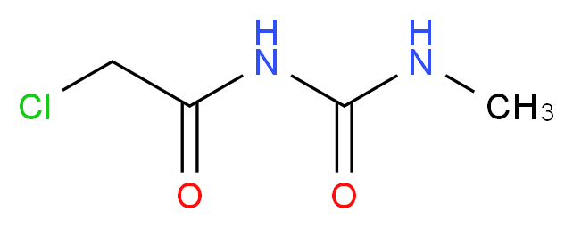 1-(2-chloroacetyl)-3-methylurea_分子结构_CAS_4791-22-4