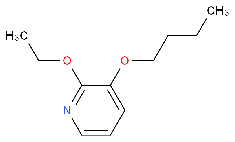 3-butoxy-2-ethoxypyridine_分子结构_CAS_1305322-93-3