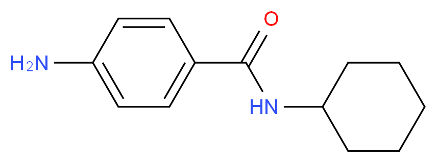 4-Amino-N-cyclohexylbenzamide_分子结构_CAS_)