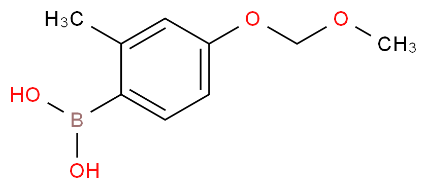 [4-(methoxymethoxy)-2-methylphenyl]boronic acid_分子结构_CAS_1260374-05-7