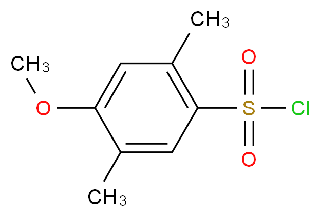 4-methoxy-2,5-dimethylbenzene-1-sulfonyl chloride_分子结构_CAS_91179-12-3)