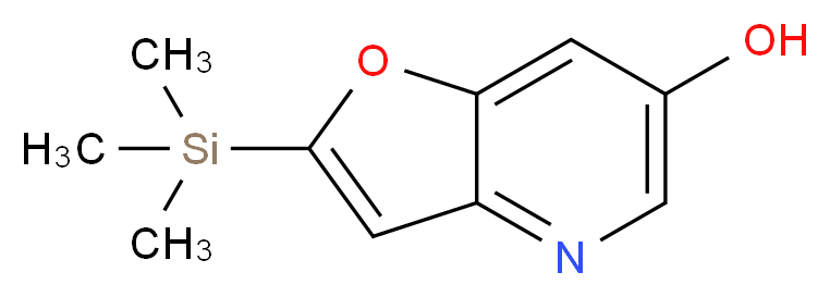 2-(Trimethylsilyl)furo[3,2-b]pyridin-6-ol_分子结构_CAS_)