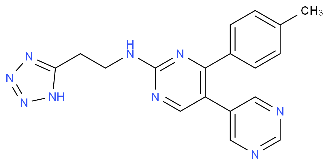 4-(4-methylphenyl)-N-[2-(1H-tetrazol-5-yl)ethyl]-5,5'-bipyrimidin-2-amine_分子结构_CAS_)