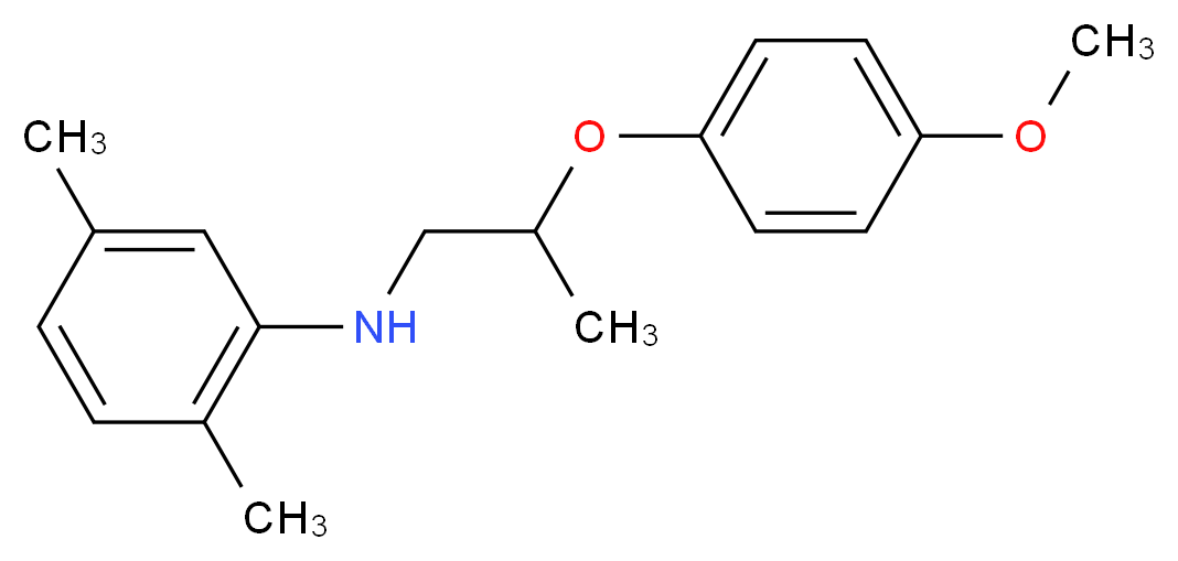 N-[2-(4-Methoxyphenoxy)propyl]-2,5-dimethylaniline_分子结构_CAS_)