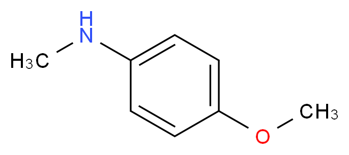 4-甲氧基-N-甲基苯胺_分子结构_CAS_5961-59-1)