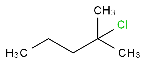 2-chloro-2-methylpentane_分子结构_CAS_4325-48-8