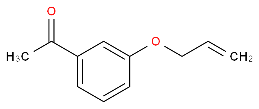1-[3-(prop-2-en-1-yloxy)phenyl]ethan-1-one_分子结构_CAS_58621-54-8