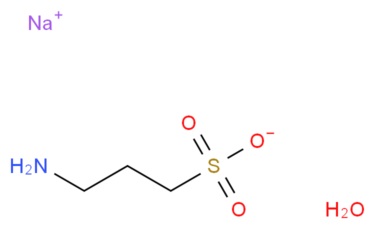 sodium 3-aminopropane-1-sulfonate hydrate_分子结构_CAS_81028-90-2