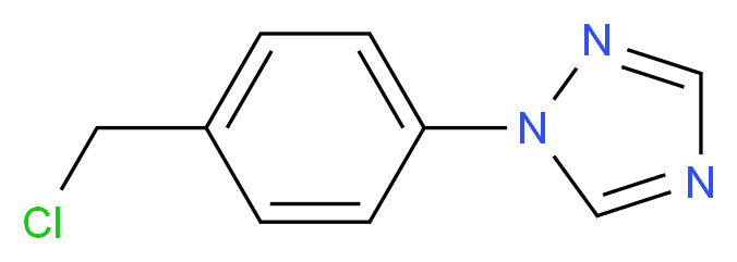 1-[4-(chloromethyl)phenyl]-1H-1,2,4-triazole_分子结构_CAS_143426-53-3