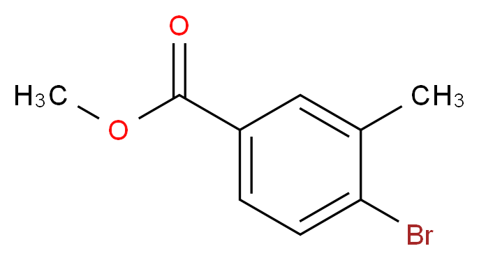 methyl 4-bromo-3-methylbenzoate_分子结构_CAS_148547-19-7