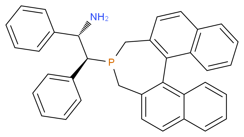 (1S,2S)-1,2-diphenyl-2-{13-phosphapentacyclo[13.8.0.0<sup>2</sup>,<sup>1</sup><sup>1</sup>.0<sup>3</sup>,<sup>8</sup>.0<sup>1</sup><sup>8</sup>,<sup>2</sup><sup>3</sup>]tricosa-1(23),2,4,6,8,10,15,17,19,21-decaen-13-yl}ethan-1-amine_分子结构_CAS_1092064-02-2