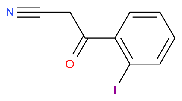 3-(2-iodophenyl)-3-oxopropanenitrile_分子结构_CAS_158387-19-0