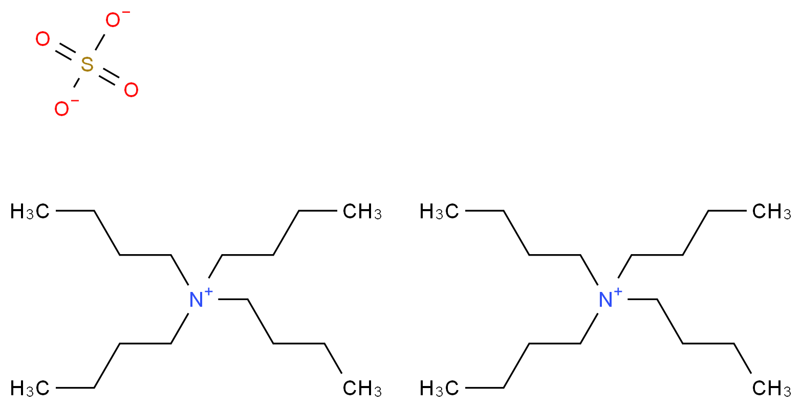 bis(tetrabutylazanium) sulfate_分子结构_CAS_2472-88-0