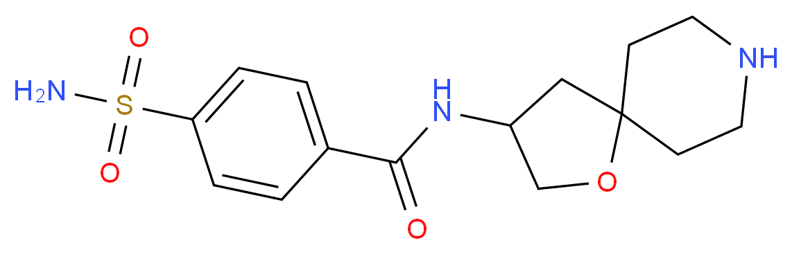 4-(aminosulfonyl)-N-1-oxa-8-azaspiro[4.5]dec-3-ylbenzamide_分子结构_CAS_)
