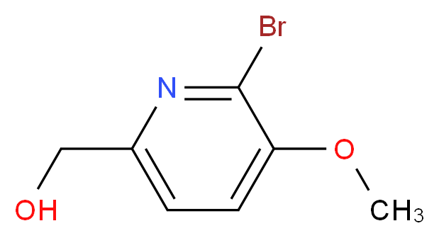 (6-Bromo-5-methoxy-2-pyridinyl)methanol_分子结构_CAS_)