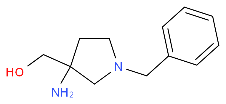 (3-amino-1-benzylpyrrolidin-3-yl)methanol_分子结构_CAS_475469-13-7