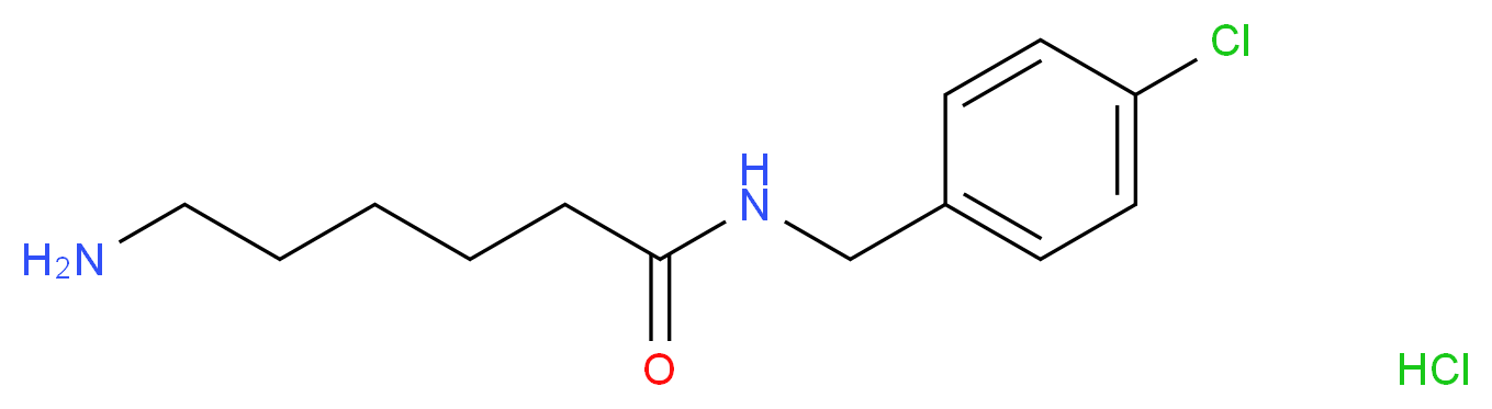 ε-氨基己酰-对氯苄胺 盐酸盐_分子结构_CAS_73655-06-8)