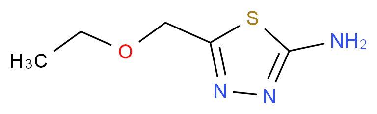 5-(ethoxymethyl)-1,3,4-thiadiazol-2-amine_分子结构_CAS_15884-88-5)