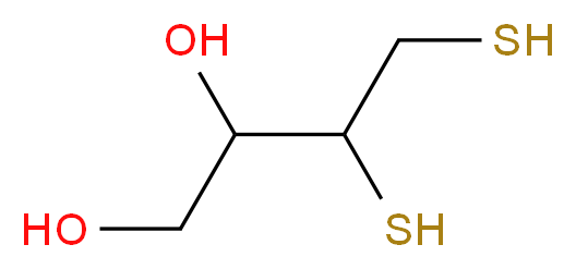 3,4-disulfanylbutane-1,2-diol_分子结构_CAS_27565-41-9