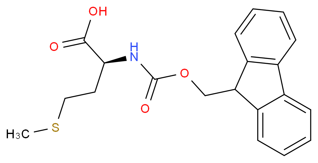 (2S)-2-({[(9H-fluoren-9-yl)methoxy]carbonyl}amino)-4-(methylsulfanyl)butanoic acid_分子结构_CAS_71989-28-1