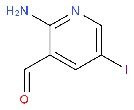 2-氨基-5-碘吡啶-3-甲醛_分子结构_CAS_578007-67-7)