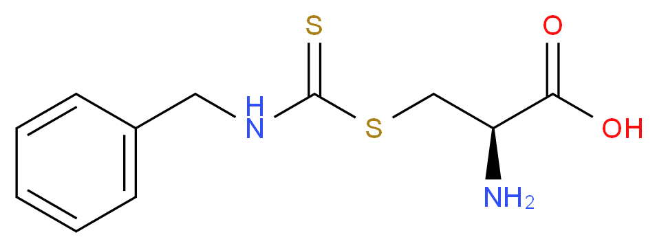 (2R)-2-amino-3-[(benzylcarbamothioyl)sulfanyl]propanoic acid_分子结构_CAS_35446-36-7